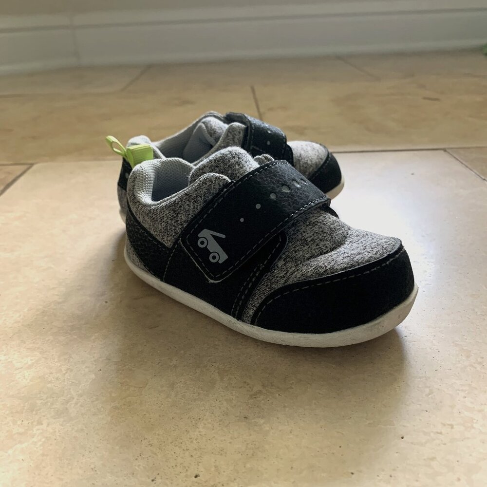 See Kai Run Ryder (First Walker) Gray/Black Toddler Shoes Size 6